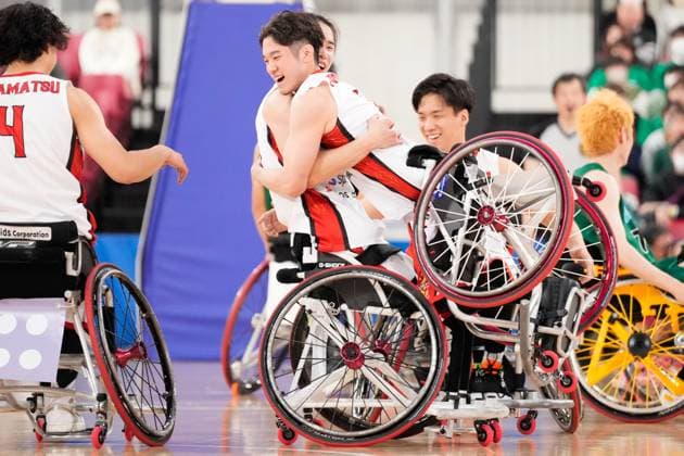 Sport Themen der Woche KW05 Sport Bilder des Tages (L-R) Renshi Chokai (VANGUARDS), Takuya Furusawa (VANGUARDS), FEBRUARY 4, 2024 - Wheelchair Basketball : Final Match between Kanagawa VANGUARDS 47-44 Saitama Lions at Tokyo Gymnasium during Emperor s Cup The 49th Japan Wheelchair Basketball Championship in Tokyo Japan. Noxthirdxpartyxsales  (242842084)