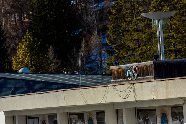 2026 Winter Olympics Venues - Cortina d Ampezzo A view of the Olympic Ice Stadium in Cortina, Italy, on February 4, 2024. The Cortina Olympic Stadium is set to host the curling and wheelchair curling events in the upcoming 2026 Winter Olympics and Paralympic Games. Toblach - Dobbiaco Trentino-Alto Adige Südtirol Italy  Copyright: xManuelxRomanox originalFilename:romano-2026wint240204_nplXD.jpg