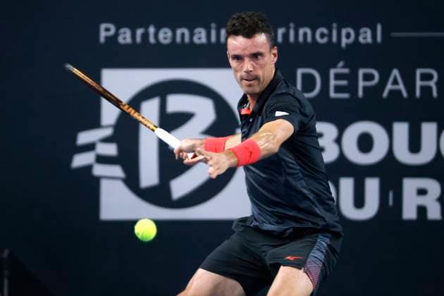 TENNIS OPEN 13 PHOTOPQR LA PROVENCE PENNANT Franck ; Marseille ; 05 02 2024 ; Tennis : OPEN 13 Provence 2024 au Palais des sports de Marseille Match Roberto BAUTISTA AGUT (ESP) (photo) vs Richard GASQUET (FRA) ATP, Tennis Herren Open 13 in Marseille, on February 05, 2024 Marseille Marseille France  Copyright: xPHOTOPQR LAxPROVENCE MAXPPPxPENNANTxFranckx 20240205PVL9118 20240205PVL9118