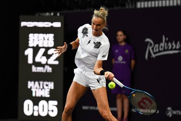 Transylvania Open 2024 Arantxa Rus of the Netherlands is in action during her match against Greet Minnen of Belgium at the Transylvania Open WTA250 Tournament in BT Arena, Cluj-Napoca, on February 5, 2024. Cluj-Napoca Romania  Copyright: xFlaviuxBuboix originalFilename:buboi-notitle240205_npAjM.jpg