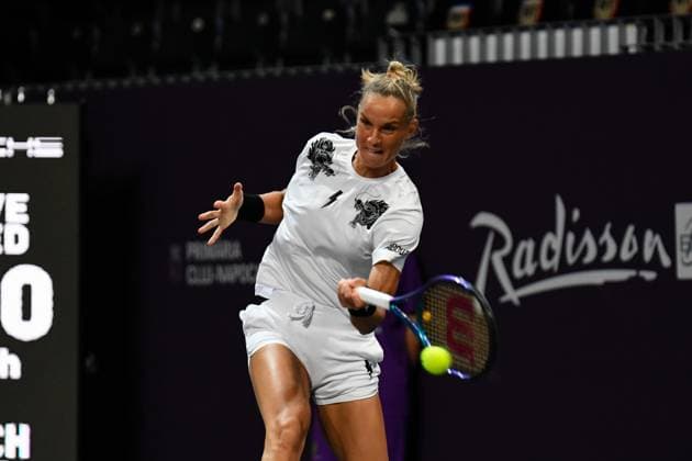 Transylvania Open 2024 Arantxa Rus of the Netherlands is in action during her match against Greet Minnen of Belgium at the Transylvania Open WTA250 Tournament in BT Arena, Cluj-Napoca, Romania, on February 5, 2024. Cluj-Napoca Romania  Copyright: xFlaviuxBuboix originalFilename:buboi-notitle240205_nphIA.jpg