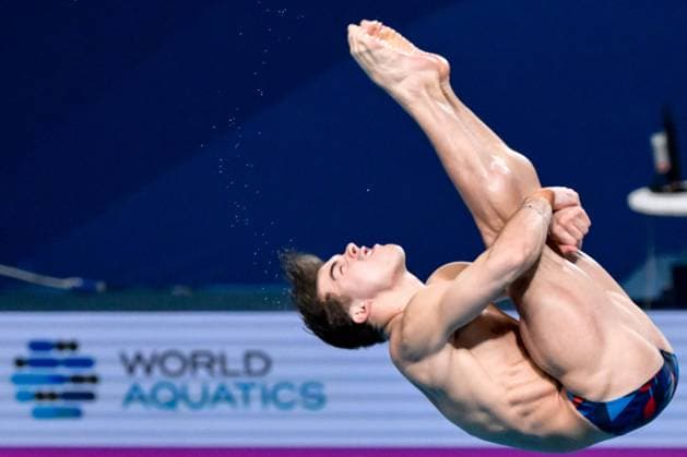 Bilder des Jahres 2024, Sport 02 Feburar Sport Themen der Woche KW06 Sport Bilder des Tages Ross Haslam of Great Britain competes in the diving 3m Spring Men Preliminary during the 21st World Aquatics Championships at the Hamad Aquatic Center in Doha (Qatar), February 6, 2024. GiorgioXScala