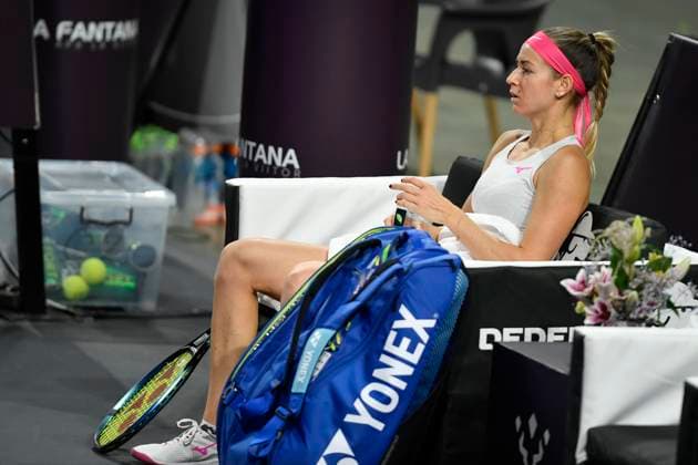 Harriet Dart V Anna Bondar - Transylvania Open 2024 Round Of 32 Anna Bondar of Hungary in action during her game against Harriet Dart of Great Britain At The Transylvania Open 2024 Round Of 32 Women s WTA, Tennis Damen 250 Tournament In Cluj-Napoca, Romania, On February 6, 2024. Cluj-Napoca Romania  Copyright: xAlexxNicodimx originalFilename:nicodim-notitle240206_npGCO.jpg