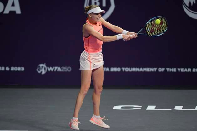 Harriet Dart V Anna Bondar - Transylvania Open 2024 Round Of 32 Harriet Dart of Great Britain in action during her game against Anna Bondar of Hungary At The Transylvania Open 2024 Round Of 32 Women s WTA, Tennis Damen 250 Tournament In Cluj-Napoca, Romania, On February 6, 2024. Cluj-Napoca Romania  Copyright: xAlexxNicodimx originalFilename:nicodim-notitle240206_nptm2.jpg