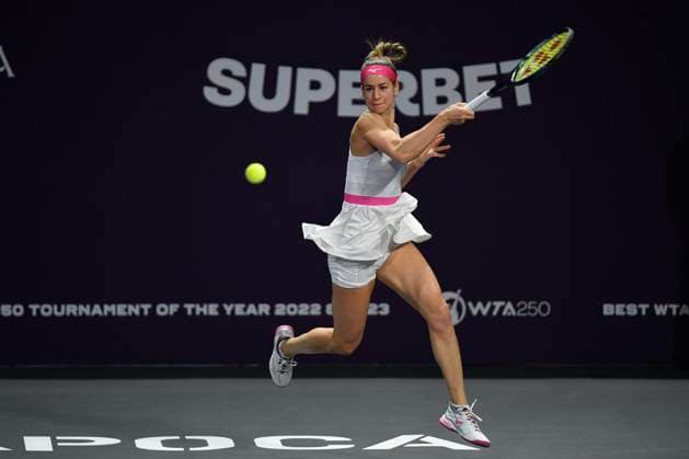 Harriet Dart V Anna Bondar - Transylvania Open 2024 Round Of 32 Anna Bondar of Hungary in action during her game against Harriet Dart of Great Britain At The Transylvania Open 2024 Round Of 32 Women s WTA, Tennis Damen 250 Tournament In Cluj-Napoca, Romania, On February 6, 2024. Cluj-Napoca Romania  Copyright: xAlexxNicodimx originalFilename:nicodim-notitle240206_npW6w.jpg