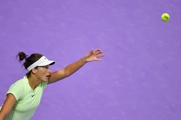 Zhuoxuan Bai - Tatjana Maria - Transylvania Open 2024 Round Of 32 Tatjana Maria of Germany in action during her game against Zhuoxuan Bai of China At The Transylvania Open 2024 Round Of 32 Women s WTA, Tennis Damen 250 Tournament In Cluj-Napoca, Romania, On February 6, 2024. Cluj-Napoca Romania  Copyright: xAlexxNicodimx originalFilename:nicodim-notitle240206_npB9G.jpg