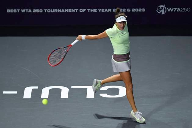 Zhuoxuan Bai - Tatjana Maria - Transylvania Open 2024 Round Of 32 Tatjana Maria of Germany in action during her game against Zhuoxuan Bai of China At The Transylvania Open 2024 Round Of 32 Women s WTA, Tennis Damen 250 Tournament In Cluj-Napoca, Romania, On February 6, 2024. Cluj-Napoca Romania  Copyright: xAlexxNicodimx originalFilename:nicodim-notitle240206_npcW3.jpg