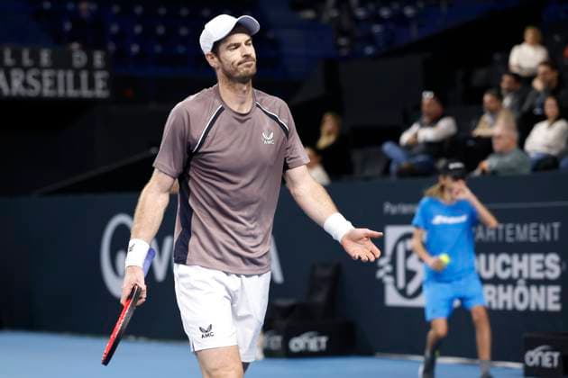 TENNIS OPEN 13 PHOTOPQR LA PROVENCE PENNANT Franck ; Marseille ; 06 02 2024 ; Tennis : OPEN 13 Provence 2024 au Palais des sports de Marseille Match Tomas MACHAC (CZE) vs Andy MURRAY (GBR) (photo) ATP, Tennis Herren Open 13 in Marseille, on February 06, 2024 Marseille Marseille France  Copyright: xPHOTOPQR LAxPROVENCE MAXPPPxPENNANTxFranckx 20240206PVL0582 20240206PVL0582
