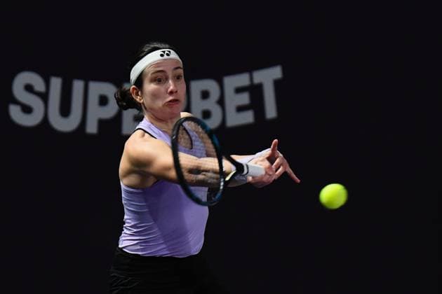 Transylvania Open CLUJ-NAPOCA, ROU February 5-11 2024 Hard, Courtsol Anastasija Sevastova of Latvia is in action during her match against Andreea Mitu of Romania at the Transylvania Open, during the Round of 16 at the BT Arena in Cluj-Napoca, Romania, on February 6, 2024. Cluj-Napoca Romania  Copyright: xFlaviuxBuboix originalFilename:buboi-notitle240206_npQvR.jpg