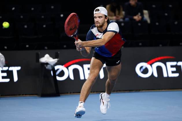 TENNIS OPEN 13 PHOTOPQR LA PROVENCE PENNANT Franck ; Marseille ; 06 02 2024 ; Tennis : OPEN 13 Provence 2024 au Palais des sports de Marseille Match Tomas MACHAC (CZE) (photo) vs Andy MURRAY (GBR) ATP, Tennis Herren Open 13 in Marseille, on February 06, 2024 Marseille Marseille France  Copyright: xPHOTOPQR LAxPROVENCE MAXPPPxPENNANTxFranckx 20240206PVL0607 20240206PVL0607