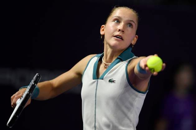 Anca Todoni V Erika Andreeva - Transylvania Open 2024 Round Of 32 Erika Andreeva in action during her game against Anca Todoni of Romania At The Transylvania Open 2024 Round Of 32 Women s WTA, Tennis Damen 250 Tournament In Cluj-Napoca, Romania, On February 6, 2024. Cluj-Napoca Romania  Copyright: xAlexxNicodimx originalFilename:nicodim-notitle240206_npmSs.jpg