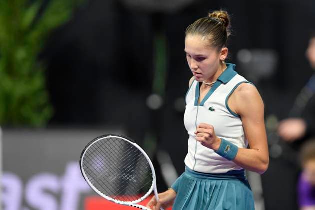 Anca Todoni V Erika Andreeva - Transylvania Open 2024 Round Of 32 Erika Andreeva in action during her game against Anca Todoni of Romania At The Transylvania Open 2024 Round Of 32 Women s WTA, Tennis Damen 250 Tournament In Cluj-Napoca, Romania, On February 6, 2024. Cluj-Napoca Romania  Copyright: xAlexxNicodimx originalFilename:nicodim-notitle240206_npUZQ.jpg