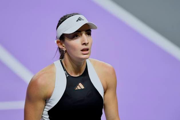 Tamara Korpatsch v Elina Avanesyan - Transylvania Open 2024 Round Of 32 Elina Avanesyan in action during her game against Tamara Korpatsch of Germany At The Transylvania Open 2024 Round Of 32 Women s WTA, Tennis Damen 250 Tournament In Cluj-Napoca, Romania, On February 6, 2024. Cluj-Napoca Romania  Copyright: xAlexxNicodimx originalFilename:nicodim-notitle240206_npqrX.jpg