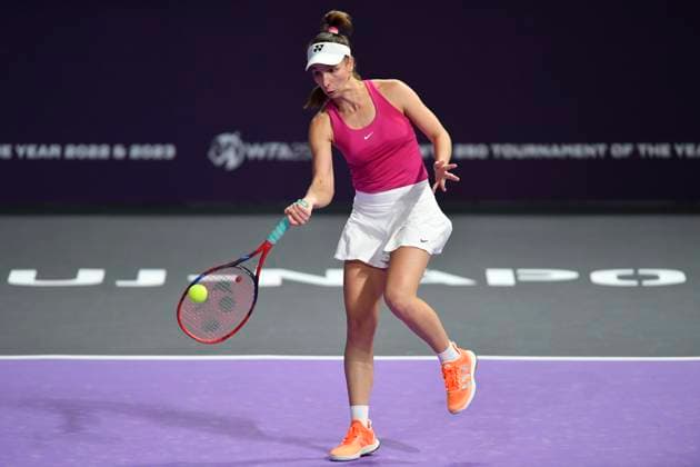 Tamara Korpatsch v Elina Avanesyan - Transylvania Open 2024 Round Of 32 Tamara Korpatsch of Germany in action during her game against Elina Avanesyan At The Transylvania Open 2024 Round Of 32 Women s WTA, Tennis Damen 250 Tournament In Cluj-Napoca, Romania, On February 6, 2024. Cluj-Napoca Romania  Copyright: xAlexxNicodimx originalFilename:nicodim-notitle240206_npxql.jpg