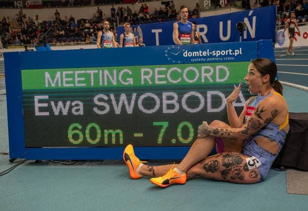 Bilder des Jahres 2024, Sport 02 Feburar Sport Themen der Woche KW06 Sport Bilder des Tages TORUN 06.02.2024 LEKKOATLETYKA MITING WORLD ATHLETICS INDOOR TOUR GOLD ORLEN COPERNICUS CUP NZ EWA SWOBODA FOT MAREK BICZYK PZLA NEWSPIX.PL --- Newspix.pl  MBI20240206_7176