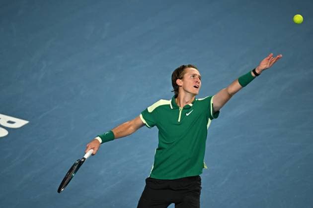 Open 13 Provence - Marseille Sebastian Korda (USA) during his first round match at the Open 13 Provence in Marseille, south of France on February, 6, 2024. Photo by Corinne Dubreuil ABACAPRESS.COM Marseille France  Copyright: xDubreuilxCorinne ABACAx