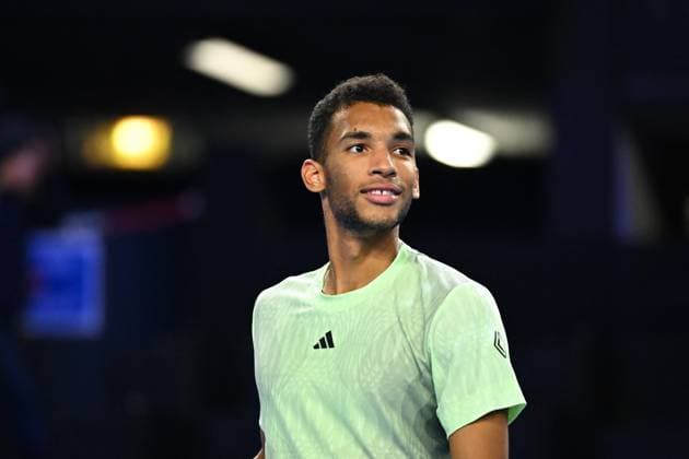 Open 13 Provence - Marseille Felix Auger-Aliassime (CAN) during his first round match at the Open 13 Provence in Marseille, on February, 7, 2024. Photo by Corinne Dubreuil ABACAPRESS.COM Marseille France  Copyright: xDubreuilxCorinne ABACAx