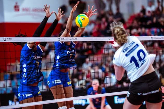 CEV Champions League SC Potsdam Allianz MTV Stuttgart 07 02 2024 CEV Champions League SC Potsdam Allianz MTV Stuttgart 07 02 2024 Copyright: xBEAUTIFULxSPORTS NicolxMarschallx