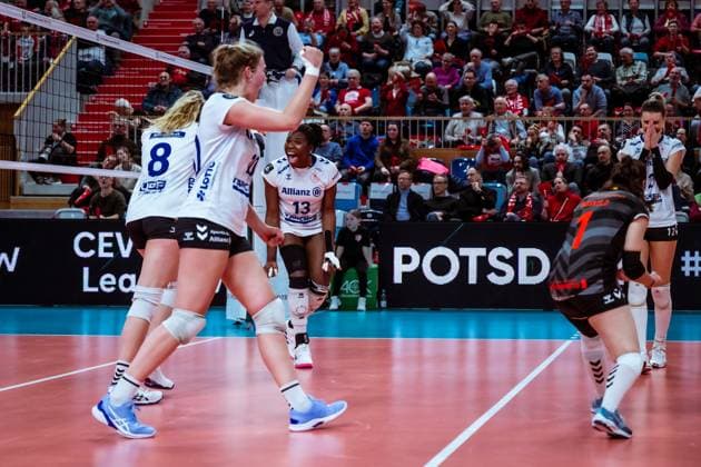 CEV Champions League SC Potsdam Allianz MTV Stuttgart 07 02 2024 CEV Champions League SC Potsdam Allianz MTV Stuttgart 07 02 2024 Copyright: xBEAUTIFULxSPORTS NicolxMarschallx