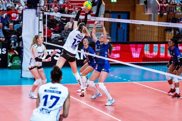 CEV Champions League SC Potsdam Allianz MTV Stuttgart 07 02 2024 CEV Champions League SC Potsdam Allianz MTV Stuttgart 07 02 2024 Copyright: xBEAUTIFULxSPORTS NicolxMarschallx
