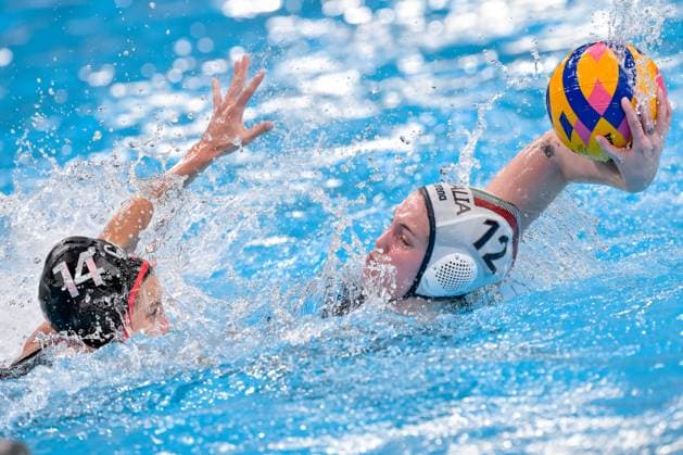Swimming, World Championships in Doha, Water Polo, Women, Italy - Canada