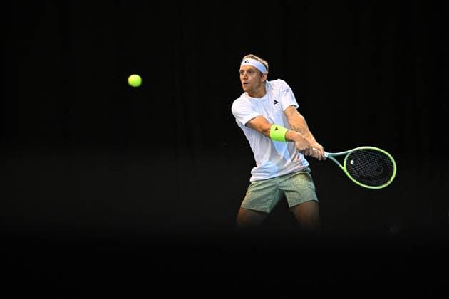 Open 13 Provence - Marseille Alejandro Davidovich Fokina (ESP) during his third round match at the Open 13 Provence in Marseille, on February, 8, 2024. Photo by Corinne Dubreuil ABACAPRESS.COM Marseille France  Copyright: xDubreuilxCorinne ABACAx