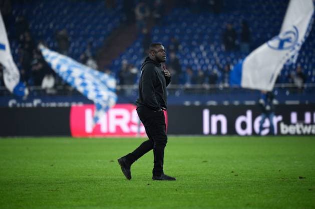 Gerald Asamoah Head of Licensing FC Schalke 04 20 01 2024, Football season 2023 2024, 2 Bundesliga, Matchday 18, FC Schalke 04 Hamburger SV 0 2 Gelsenkirchen Veltins Arena Nordrhein Westfalen Germany Team2