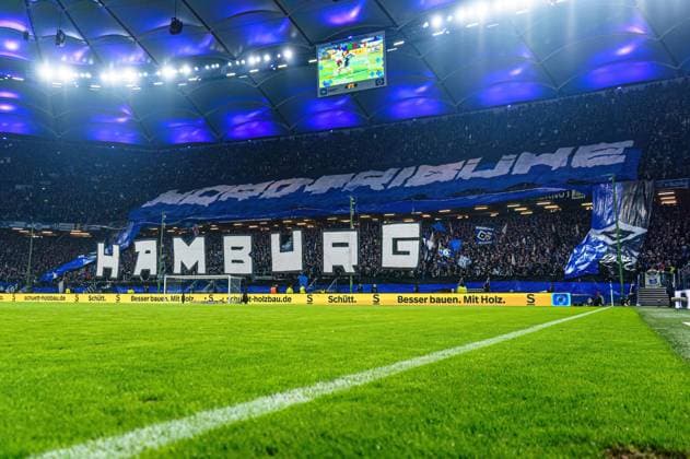 Choreography Fans Ultras Hamburger SV GER, Hamburger SV vs Hannover 96, Football, 2 Bundesliga, Matchday 21, Season 2023 2024, 09 02 2024 DFL REGULATIONS PROHIBIT ANY USE OF PHOTOGRAPHS AS IMAGE SEQUENCES AND OR QUASI VIDEO GER, Hamburger SV vs Hannover 96, Football, 2 Bundesliga, Matchday 21, Season 2023 2024, 09 02 2024 Hamburg Copyright: xEibner-Pressefoto MarcelxvonxFehrnx EP_MFN