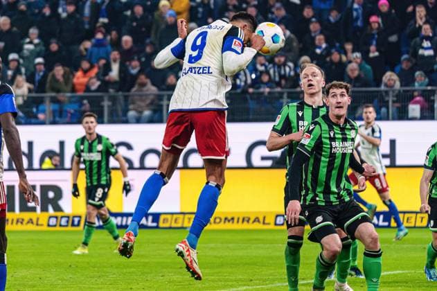 Goal to 3 3 Robert Glatzel Hamburger SV, 09 GER, Hamburger SV vs Hannover 96, Football, 2 Bundesliga, Matchday 21, Season 2023 2024, 09 02 2024 DFL REGULATES PROHIBIT ANY USE OF PHOTOGRAPHS AS IMAGE SEQUENCES AND OR QUASI VIDEO GER, Hamburger SV vs Hannover 96, Football, 2 Bundesliga, Matchday 21, Season 2023 2024, 09 02 2024 Hamburg Copyright: xEibner-Pressefoto MarcelxvonxFehrnx EP_MFN