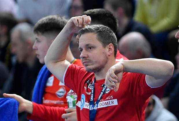 9 2 2024, Hamm coach Michael Lerscht, Handball, 2 Bundesliga, HC Elbflorenz Dresden ASV Hamm Westfalen, c Dresden Germany