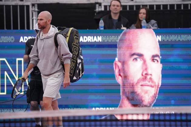 February 10, 2024, Dallas, Texas, United States: February 10, 2024, Dallas, Texas, United States: Adrian Mannarino (FRA) walks into the court in men s Singles quarter final match during the Dallas Open at the Styslinger ALTEC Tennis Center on the campus of Southern Methodist University. on Wednesday February 10, 2024 in Dallas, Texas, United States. Dallas United States - ZUMAe321 20240210_zsa_e321_023 Copyright: xJavierxVicenciox xEyepixxGroupx