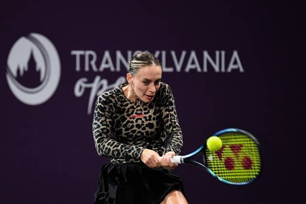 Transylvania Open 2024 Ana Bogdan from Romania is in action during her match against Jaqueline Cristian from Romania in the semifinals of the Transylvania Open, a WTA250 Tournament, in BT Arena, Cluj-Napoca, on February 10, 2024. Cluj-Napoca Romania  Copyright: xFlaviuxBuboix originalFilename:buboi-notitle240210_npOrV.jpg