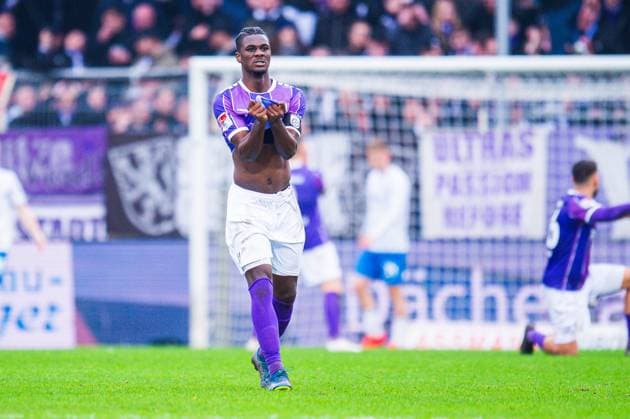 11 02 2024 Soccer, 2023 2024, 2 Bundesliga, 21 Matchday, VfL Osnabrück FC Hansa Rostock Maxwell Gyamfi Osnabrück DFL REGULATES PROHIBIT ANY USE OF PHOTOGRAPHS AS IMAGE SEQUENCES AND OR QUASI VIDEO