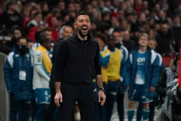 Francesco Farioli (entraineur de l OGC Nice) FOOTBALL : OGC Nice vs AS Monaco - Ligue 1 Uber Eats - Nice - 11 02 2024 NorbertScanella Panoramic 