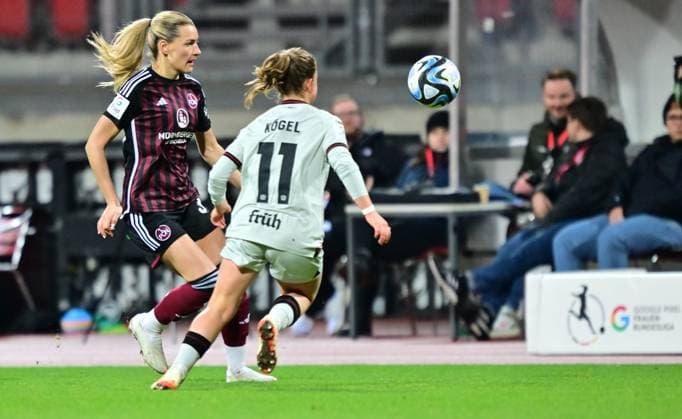 12 02 2024 Soccer Season 2023 2024 1 Womens Soccer Bundesliga 13 Matchday 1 FC Nuremberg FCN Club Bayern 04 Leverkusen Sportfoto Zink xwoxzix Medina Desic 30, 1 FC Nuremberg FCN Kristin Kögel Koegel 11, Bayer Leverkusen