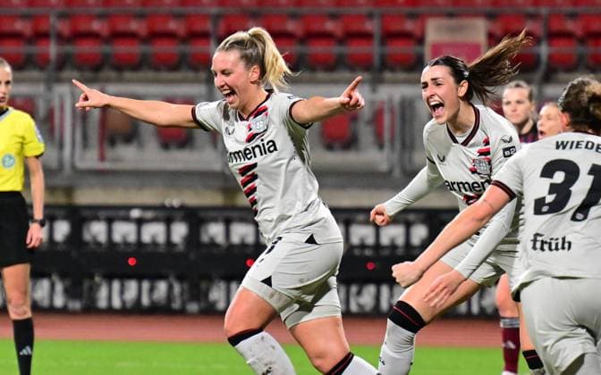 12 02 2024 Soccer season 2023 2024 1 Womens Soccer Bundesliga 13 Matchday 1 FC Nuremberg FCN Club Bayern 04 Leverkusen Sportfoto Zink xwoxzix Goal celebration Joy after goal Goal shot to 0 1 by Melissa Friedrich 3, Bayer Leverkusen