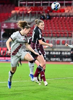 12 02 2024 Soccer Season 2023 2024 1 Womens Soccer Bundesliga 13 Matchday 1 FC Nuremberg FCN Club Bayern 04 Leverkusen Sportfoto Zink xwoxzix Synne Skinnes Hansen 10, Bayer Leverkusen Nastassja Lein 24, 1 FC Nuremberg FCN
