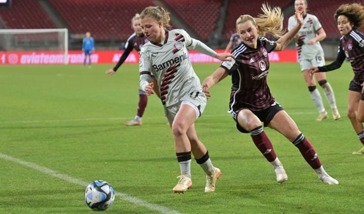12 02 2024 Soccer Season 2023 2024 1 Womens Soccer Bundesliga 13 Matchday 1 FC Nürnberg FCN Club Bayern 04 Leverkusen Sportfoto Zink xwoxzix Kristin Kögel Koegel 11, Bayer Leverkusen Medina Desic 30, 1 FC Nürnberg FCN