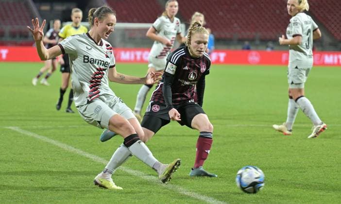 12 02 2024 Soccer Season 2023 2024 1 Womens Soccer Bundesliga 13 Matchday 1 FC Nürnberg FCN Club Bayern 04 Leverkusen Sportfoto Zink xwoxzix Verena Wieder 31, Bayer Leverkusen Jessica May 6, 1 FC Nürnberg FCN