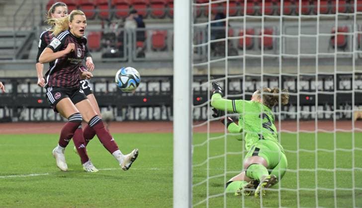 12 02 2024 Soccer Season 2023 2024 1 Womens Soccer Bundesliga 13 Matchday 1 FC Nürnberg FCN Club Bayer 04 Leverkusen Sportfoto Zink xwoxzix Medina Desic 30, 1 FC Nürnberg FCN Friederike Repohl 27, Bayer Leverkusen