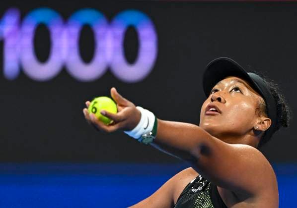 Qatar TotalEnergies Open - Day 2 Naomi Osaka of Japan is playing in her first-round match against Caroline Garcia of France at the WTA, Tennis Damen 1000-Qatar TotalEnergies Open tennis tournament at the Khalifa International Tennis Complex in Doha, Qatar, on February 12, 2024. DOHA Qatar  Copyright: xNoushadxThekkayilx originalFilename:varittyakkal-qatartot240212_npGev.jpg
