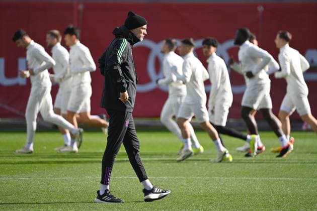 Coach Thomas TUCHEL Bayern Muenchen , Football Champions League Round of 16 Lazio Rome FC Bayern Muenchen FINAL TRAINING on 13 02 2024,