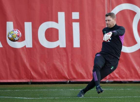 13 02 2024, FC Bayern Training, Saebenerstrasse Muenchen, Fußball Sport, im Bild Michael Rechner FC Bayern Muenchen Nur für journalistische Zwecke Only for editorial use DFL regulations prohibit any use of photographs as image sequences and or quasi video