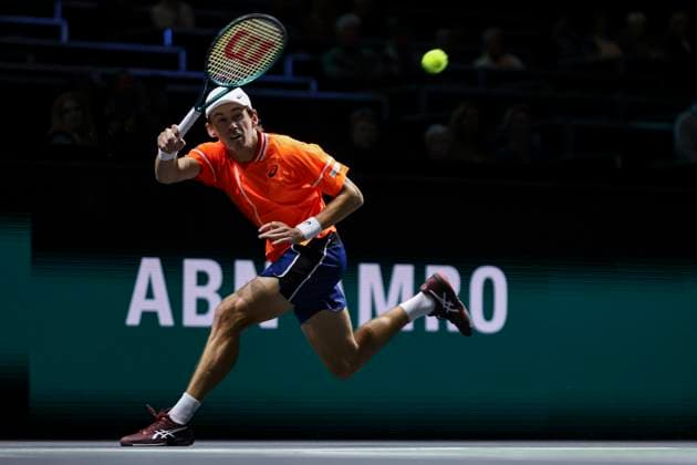 ABN AMRO Open 2024 - Day 2 Alex de Minaur of Australia during the match against Sebastian Korda of the USA, at day 2 of the ABN AMRO Open 2024 a professional tennis ATP, Tennis Herren 500 tournament game at Ahoy Arena on February 13, 2024 in Rotterdam, the Netherlands. Rotterdam Netherlands  Copyright: xNicolasxEconomoux originalFilename:economou-abnamroo240213_npvrD.jpg