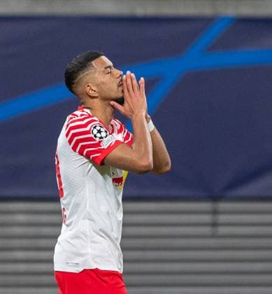 Football, Men, Season 2023 2024, UEFA Champions League Round of 16, First leg , RB Leipzig Real Madrid, Benjamin Henrichs RB Leipzig , 13 02 2024, Copyright: xSebastianxRäppold MatthiasxKochx