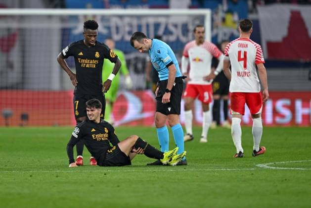 13 02 2024, Football, UCL, UEFA Champions League, Round of 16, Season 2023 2024, RB Leipzig Real Madrid, Brahim Diaz Real Madrid xRHR PHOTO TKx Copyright: TeresaxKroeger RHR-FOTOx RHR-FOTO TK