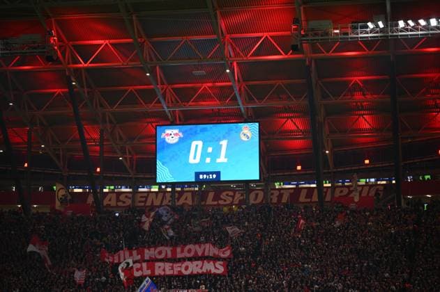 Leipzig, GERMANY - 13.02.24: The match of match UEFA Champion League RB Leipzig vs Real Madrid at Red Bull Arena  Copyright: xVITALIIxKLIUIEVx