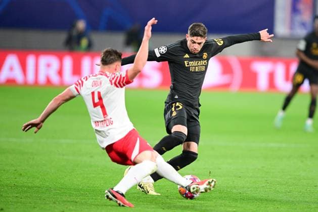 Frederico Valverde during UEFA Champions league match, RB Leipzig - Real Madrid, 13. february 2024 Leipzig Germany Copyright: xx FAJ_8102