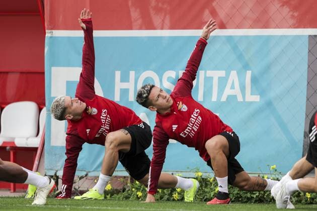 Football, EL, Benfica Lisbon, Training