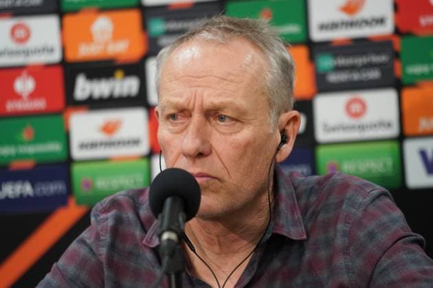 Football, EL, SC Freiburg, Press conference
